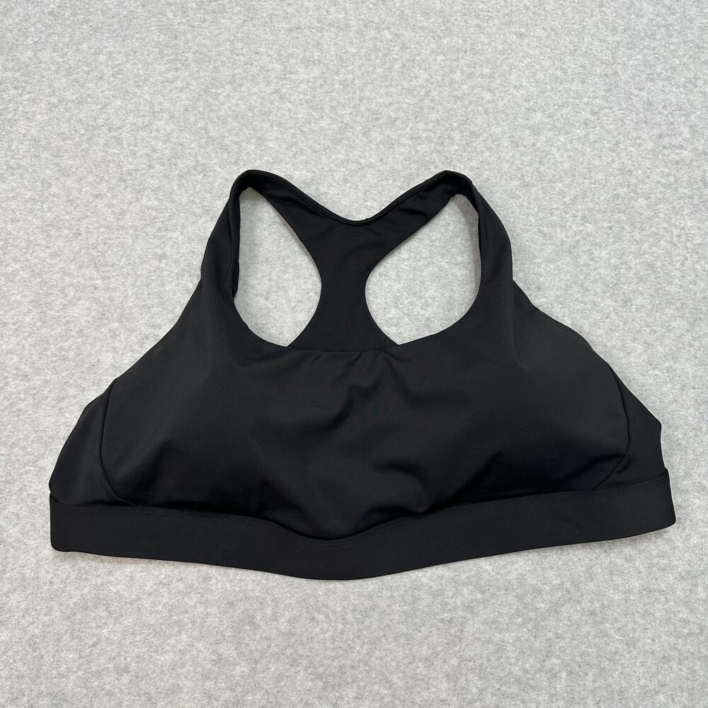 Athleta Ultimate Bra D-DD+ Sports Bra WMNS 3X Black Racerback Adjustable Stretch